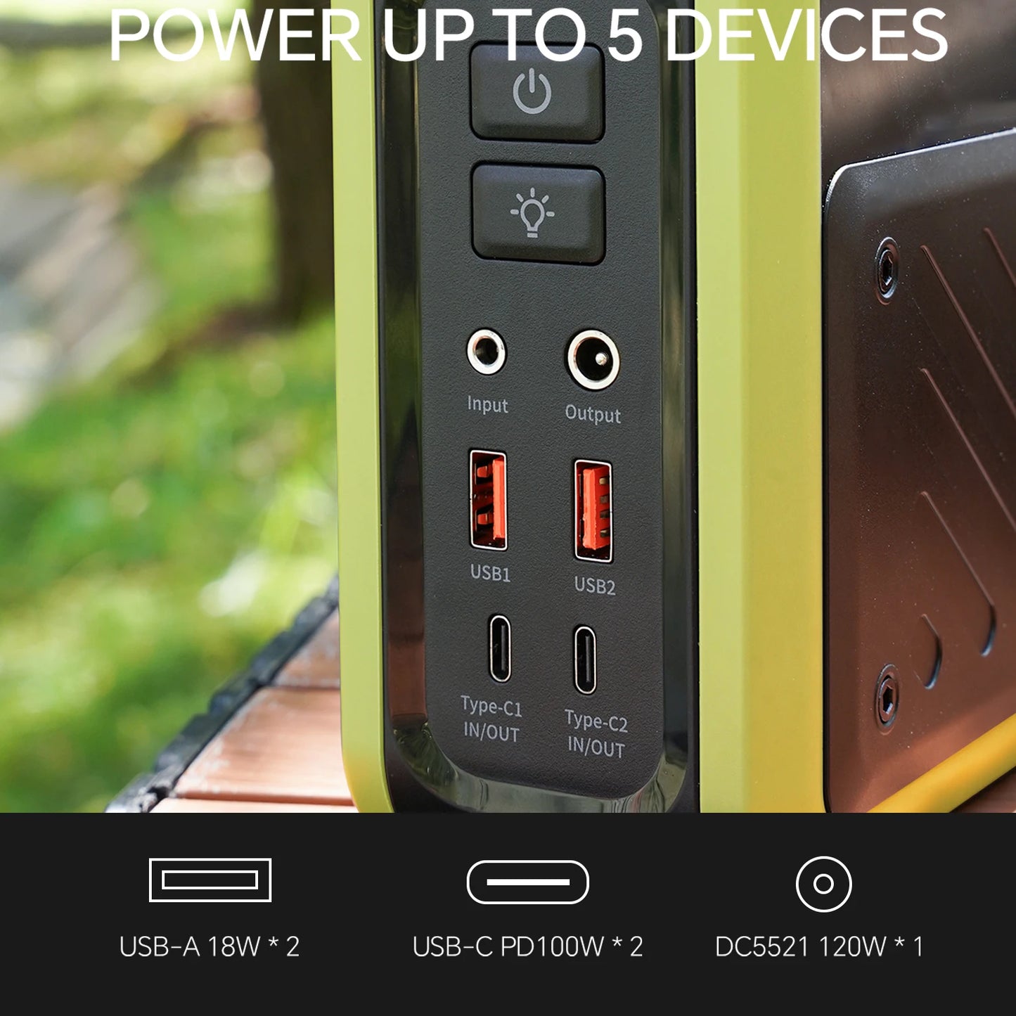 268W Portable Power Station Solar Generator (without Solar Panel)