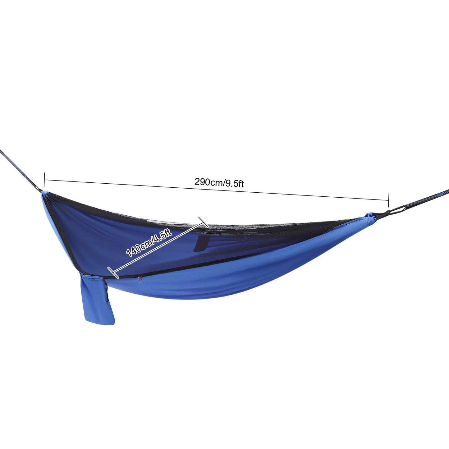 Hammocks with Mosquito Net Tent Rain Fly Tarp Hammock for Backpacking and Travel Outdoor Leisure Set Blue Camping Tarp Hammock