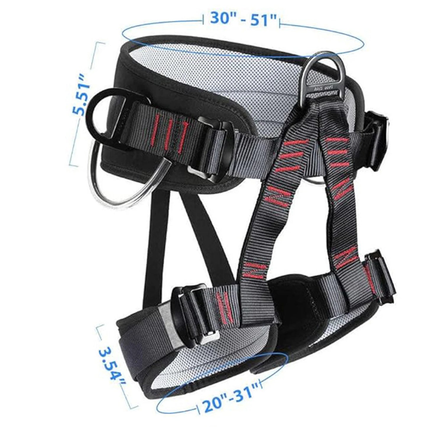 Adjustable Half Body Harnesses for Women Men Protect Waist Safety Harness for Roofing Fire Rescuing Rock Climbing Tree Climb