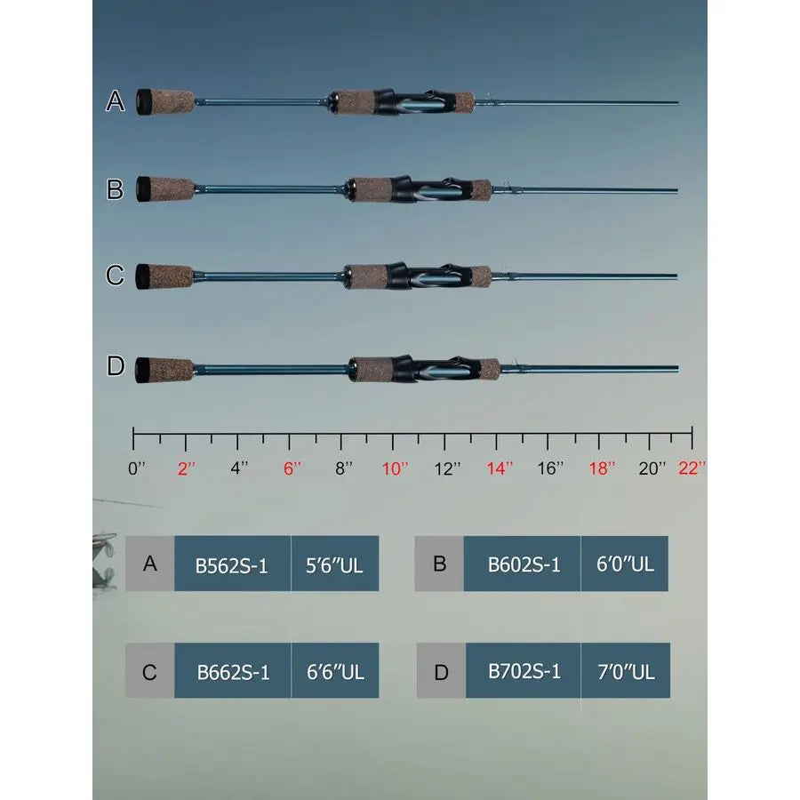 Ultralight Trout Fishing Rod Reinforced Carbon Fiber