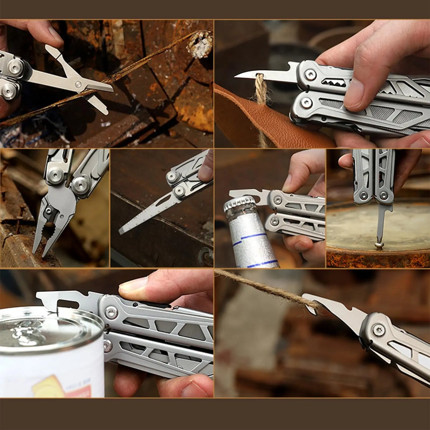 17-in-1 high-quality folding tool pliers, multi-functional folding tool, outdoor camping tool