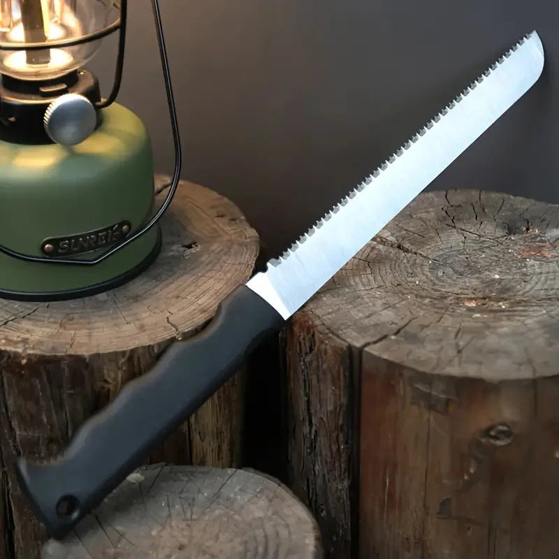 Ultimate Outdoor Survival Axe with Fire Starter - Multi-Use Tactical Camping Tool for Hiking, Emergency Tree Cutting, and Jungle