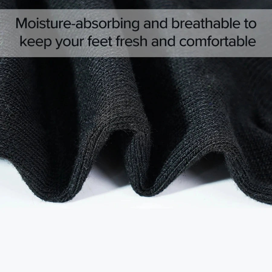50 Pairs of Lightweight Thin Black/white/gray Socks, Soft, Non Slip and Elastic, Simple Design, Suitable for Daily Wear