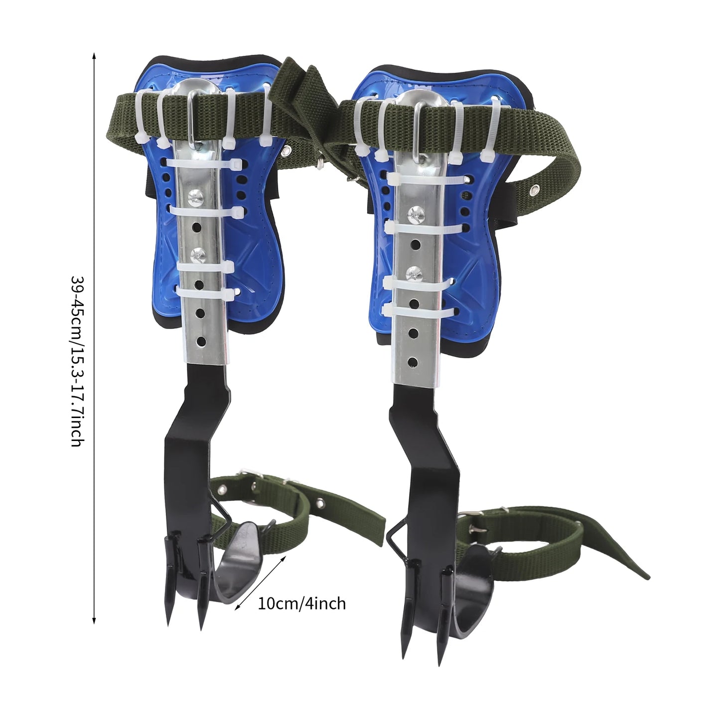 Adjustable Climbing Pitons Tree Climbing Gear with Harness Safety Rope Gloves Q235 Thickened Steel Plate Carbon Steel