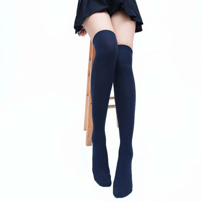 Girls Ladies Women Thigh High Over the Knee Socks Extra Long Cotton Stockings US