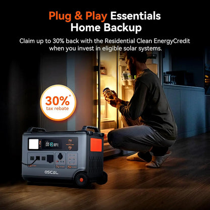 Portable Power Station PowerMax 3600, 5ms UPS, 3600Wh LFP Solar Generator for Home Use, Fast Charge 1.2H，3000W Output, For RV