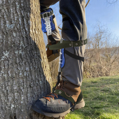 Adjustable Climbing Pitons Tree Climbing Gear with Harness Safety Rope Gloves Q235 Thickened Steel Plate Carbon Steel