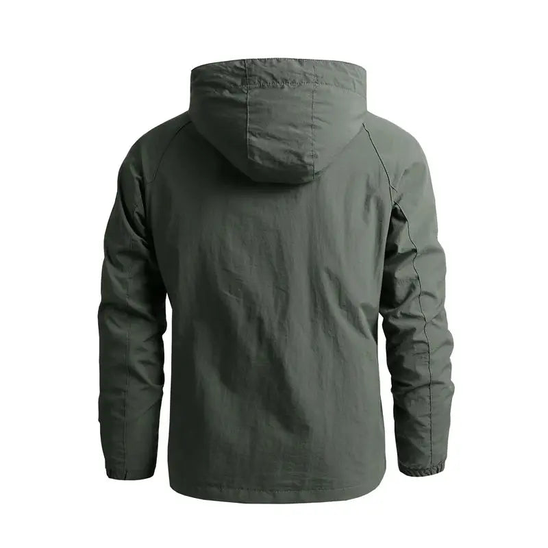 Outdoor Men's Hiking Jackets Hooded Waterproof Windbreaker Winter Coat 2022 Casual Jacket Tactics Military Cloak Techwear