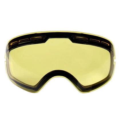 GOG 201 Lens Yellow Graced Magnetic Lens For Ski Goggles Spherical Ski Glasses Night Skiing Lens