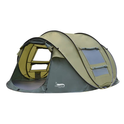 Desert&Fox Automatic Pop-up Tent, 3-4 Person Outdoor Instant Setup Tent 4 Season Waterproof Tent for Hiking, Camping, Travelling