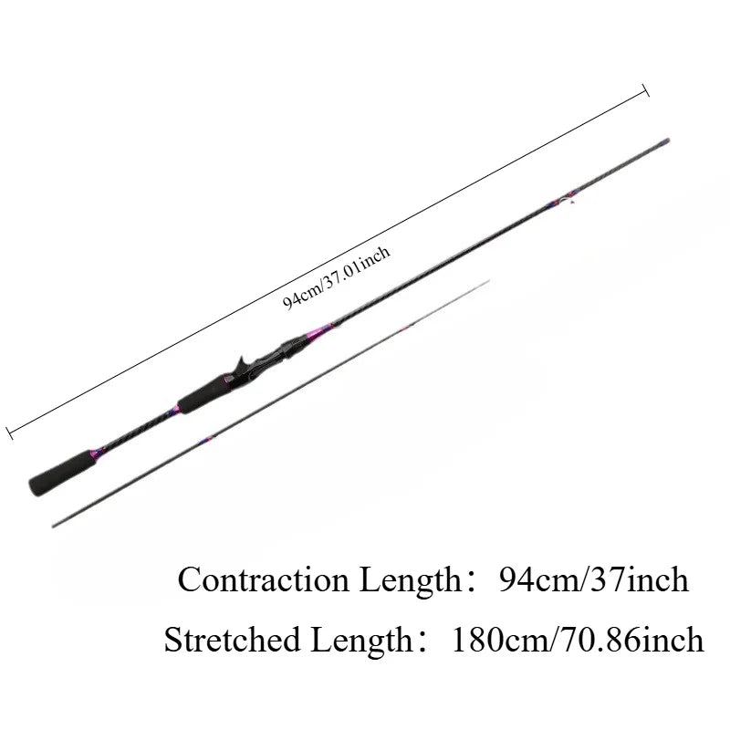 Lightweight & Sensitive Carbon  Fishing Rod for All Water Types