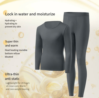 1pcs Men's Ultrathin Thermal Underwear High elasticity Plus Size Constant Temperature Seamless Long Sleeve Bottoming Set