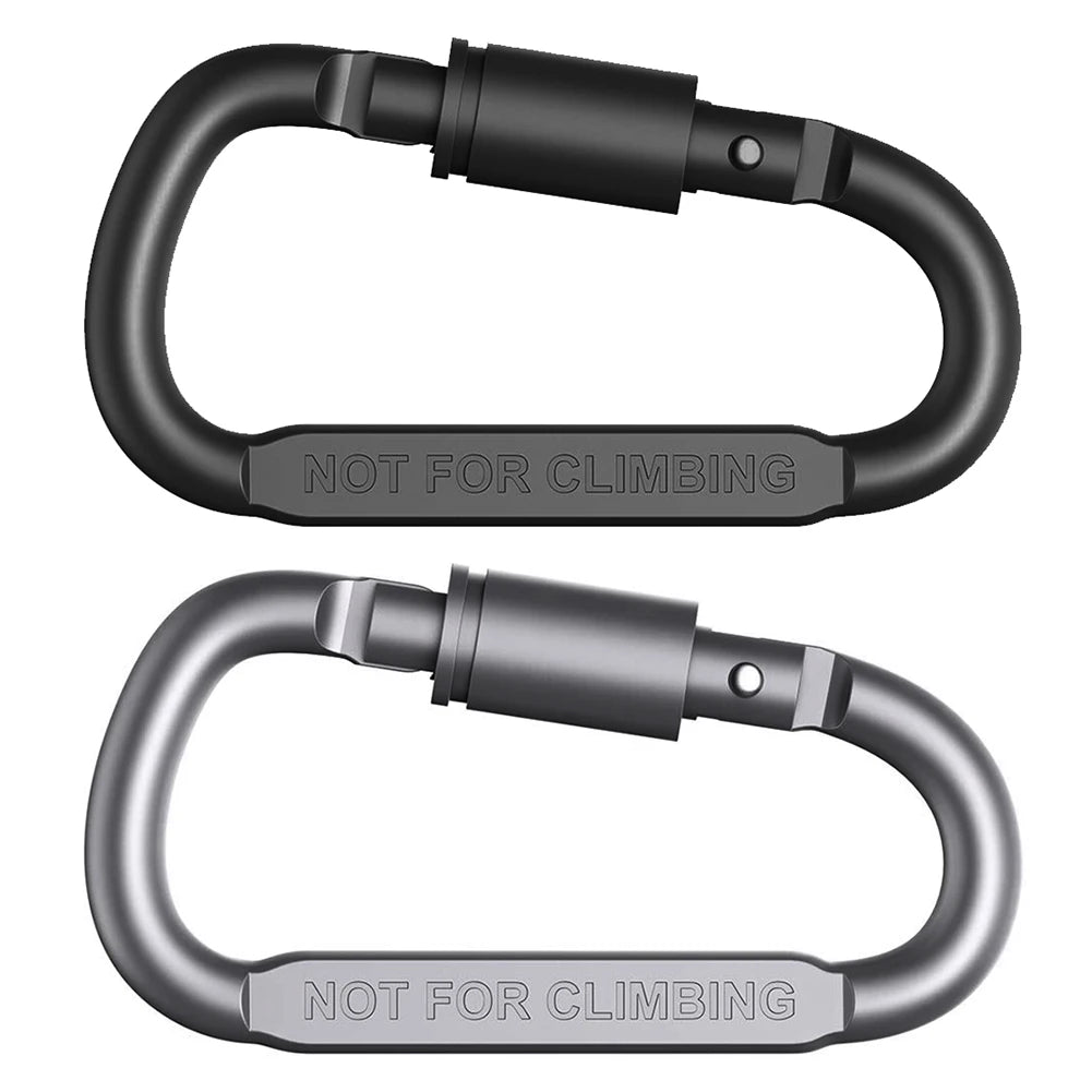 1/2/6 Piece Carabiner Set For Key Camping Survival EDC Outdoor Keychain Clip Alloy Aluminum Tactical Caribiner Hook Karabiners