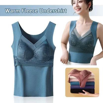 Winter Thermal Underwear Plus Size Vest Thermo Lingerie Women Warm Clothing Warm Top Inner Wear Autumn Thermal Shirt Undershirt