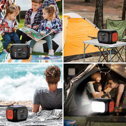 150W 97.68Wh Portable Power Station 110V AC Outlets Solar Generator Power Bank For Outdoor Camping RV Travel Emergency Use
