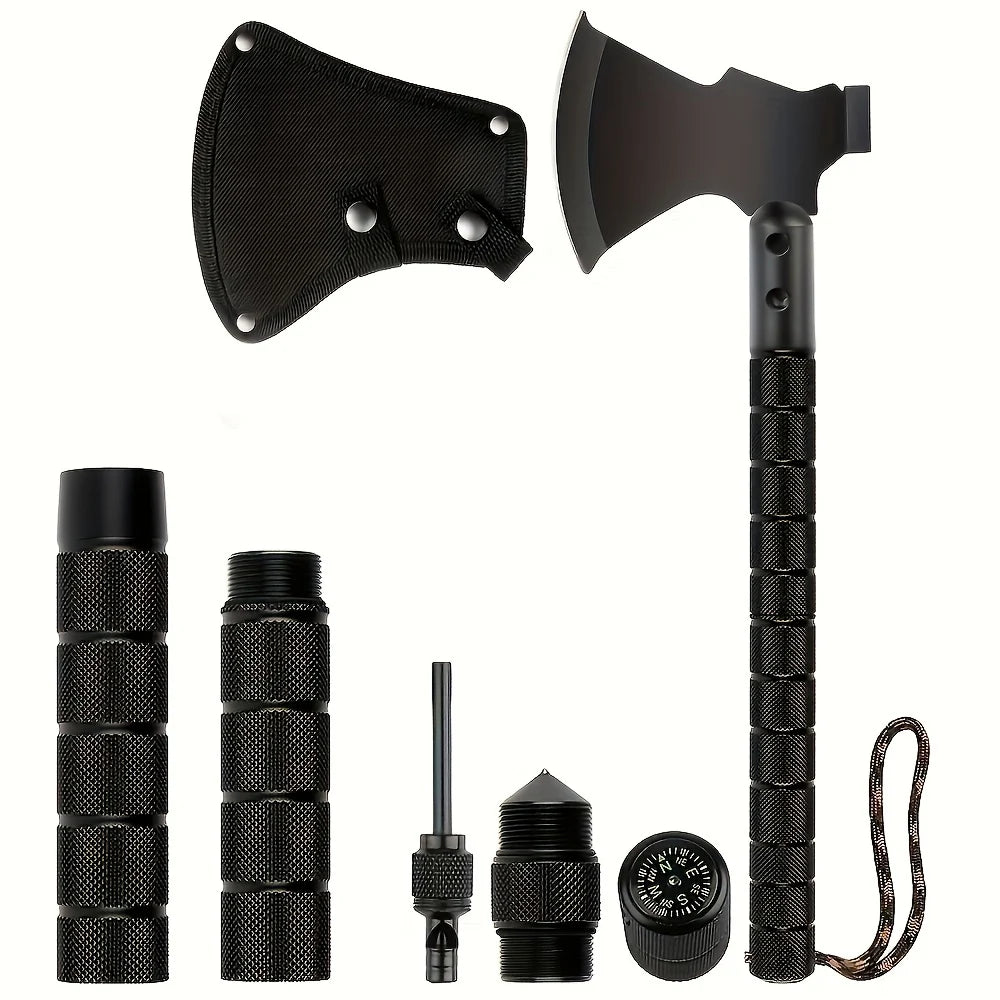 Camping axe, folding survival axe, tactical camping axe, outdoor adventure weapon, survival camping axe, folding tactical axe, a