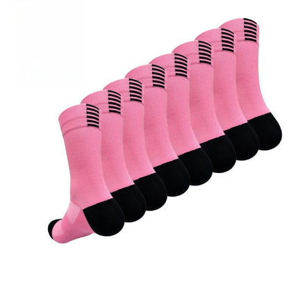 4 pairs Cycling Socks Running Quick Dry Medium Cylinder Men and Women Sports Fitness in the Tube