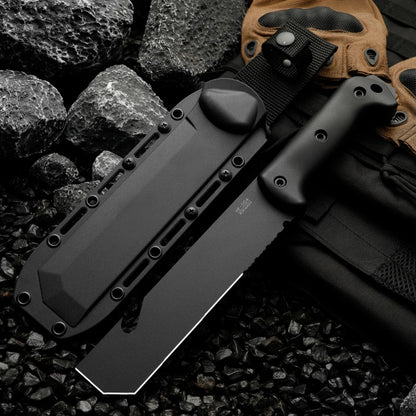 Portable multifunctional knife, outdoor survival knife, can be used for outdoor activities, hiking, and men's gifts