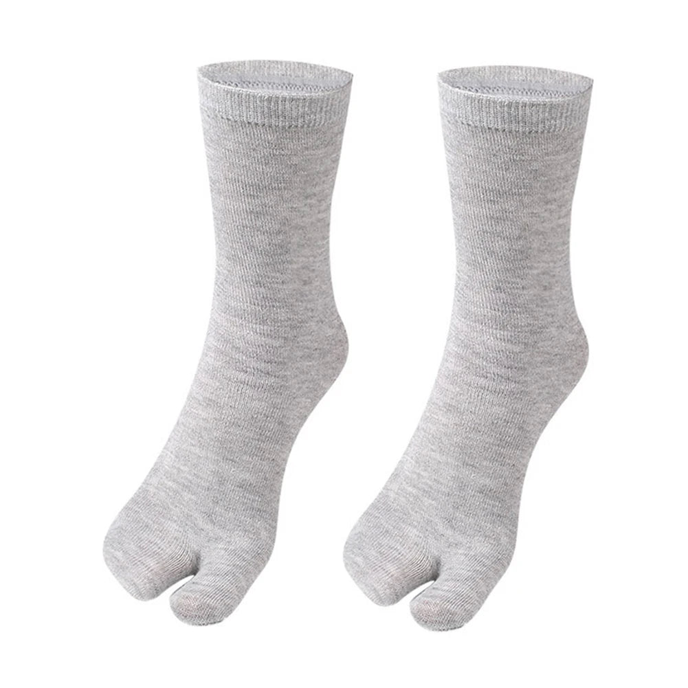 Fashion Japanese Style Tabi Toe Socks for Men Women Summer Fiber Two Finger Socks Kimono Flip Flop Sandal Split Tabi Toe Sock