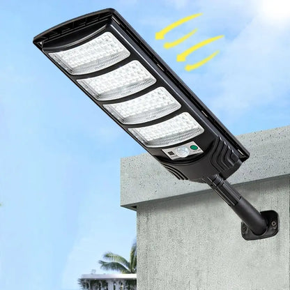 Solar Outdoor Lights,448LEDs Street Lights with 20000LM Hight Brightness, IP66 Waterproof Security Flood Light, Dusk to Dawn Sol