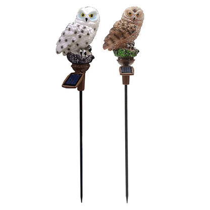 Solar LED Lights Lawn Stake Owl