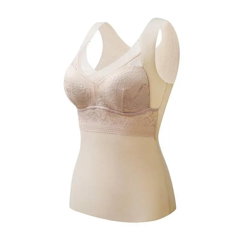 Winter Thermal Underwear Plus Size Vest Thermo Lingerie Women Warm Clothing Warm Top Inner Wear Autumn Thermal Shirt Undershirt