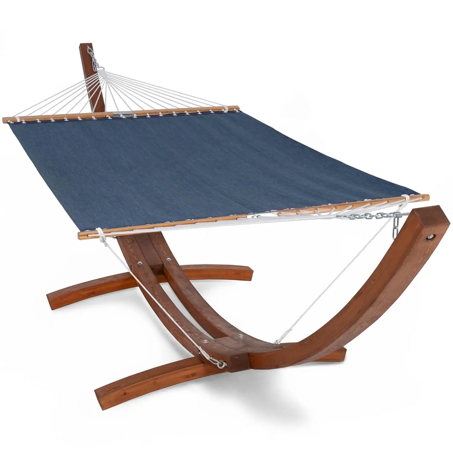 Hammocks Double Hammock with Wooden Stand Included, Outdoor Hammocks for Outside, 475 lbs Capacity, Dark Gray, Customized