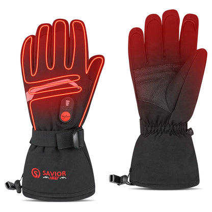 SAVIOR HEAT Heated Gloves with Rechargeable Battery Thermal Gloves for Women Men Husband Ski Motorcycle Glove Hand Warmer Heat