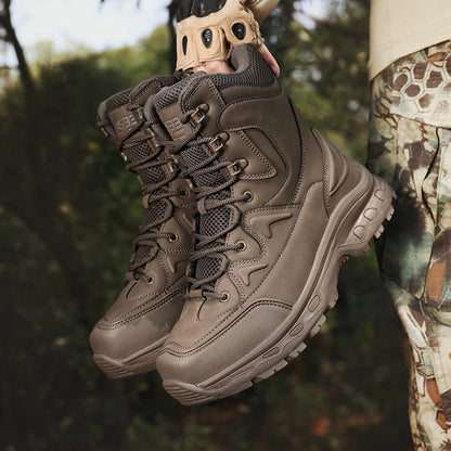Men's hiking boots outdoor combat walking tactical casual boots versatile fashion boots