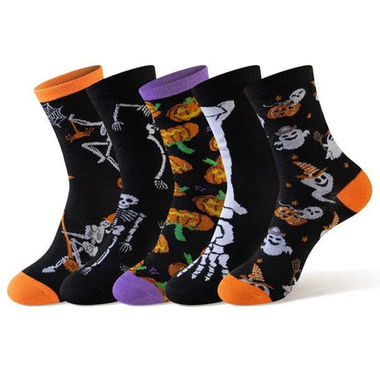 10/20 Pairs random color Men Women Cartoon Anime Socks Christmas Halloween Novelty Funny Socks