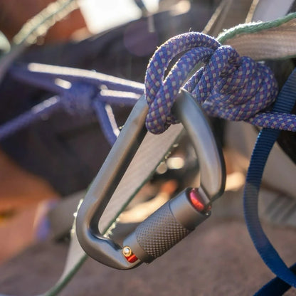 25kN Climbing Carabiners, 2 pack, Auto Locking, 7075 Aluminum, Lightweight