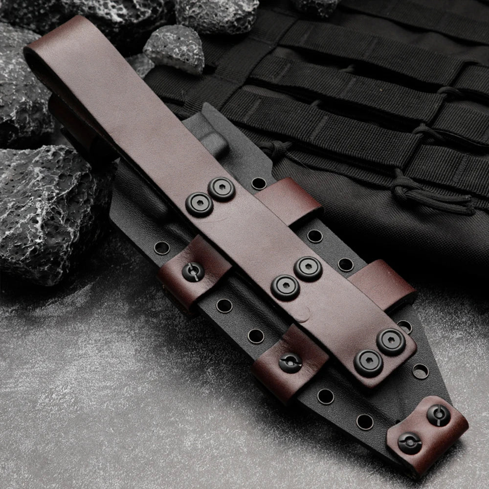 High hardness straight knife, wilderness survival knife, can be used outdoors, camping, rescue, survival, men's gift