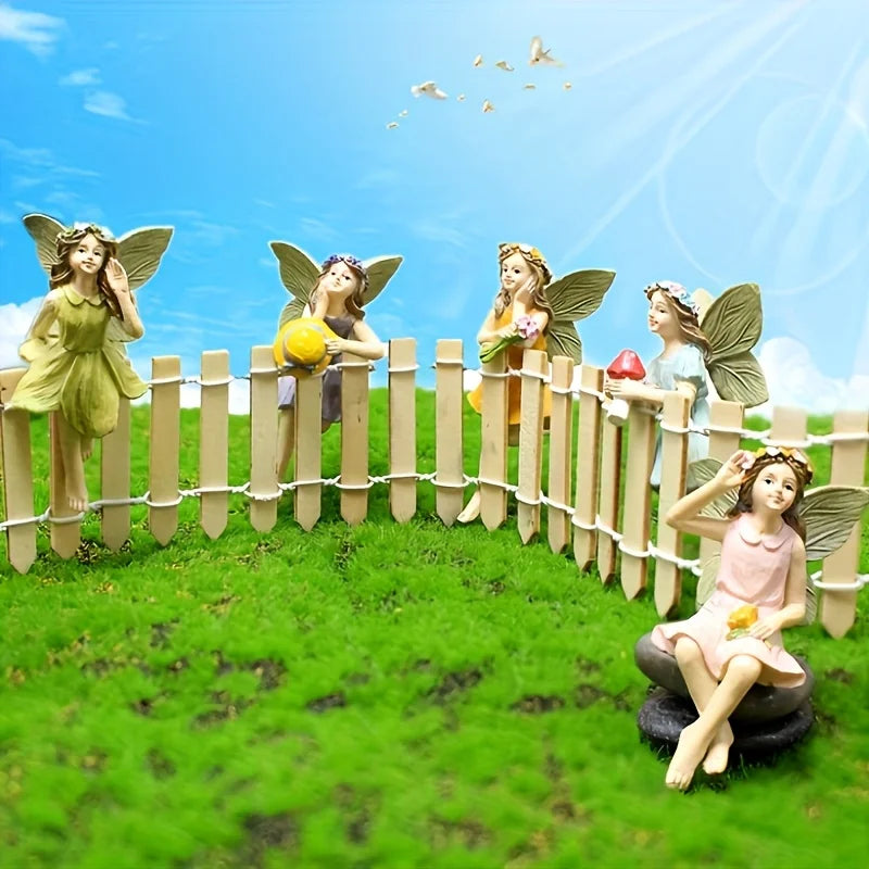 Outdoor Indoor, 5 Pcs Garden Mini Figurines