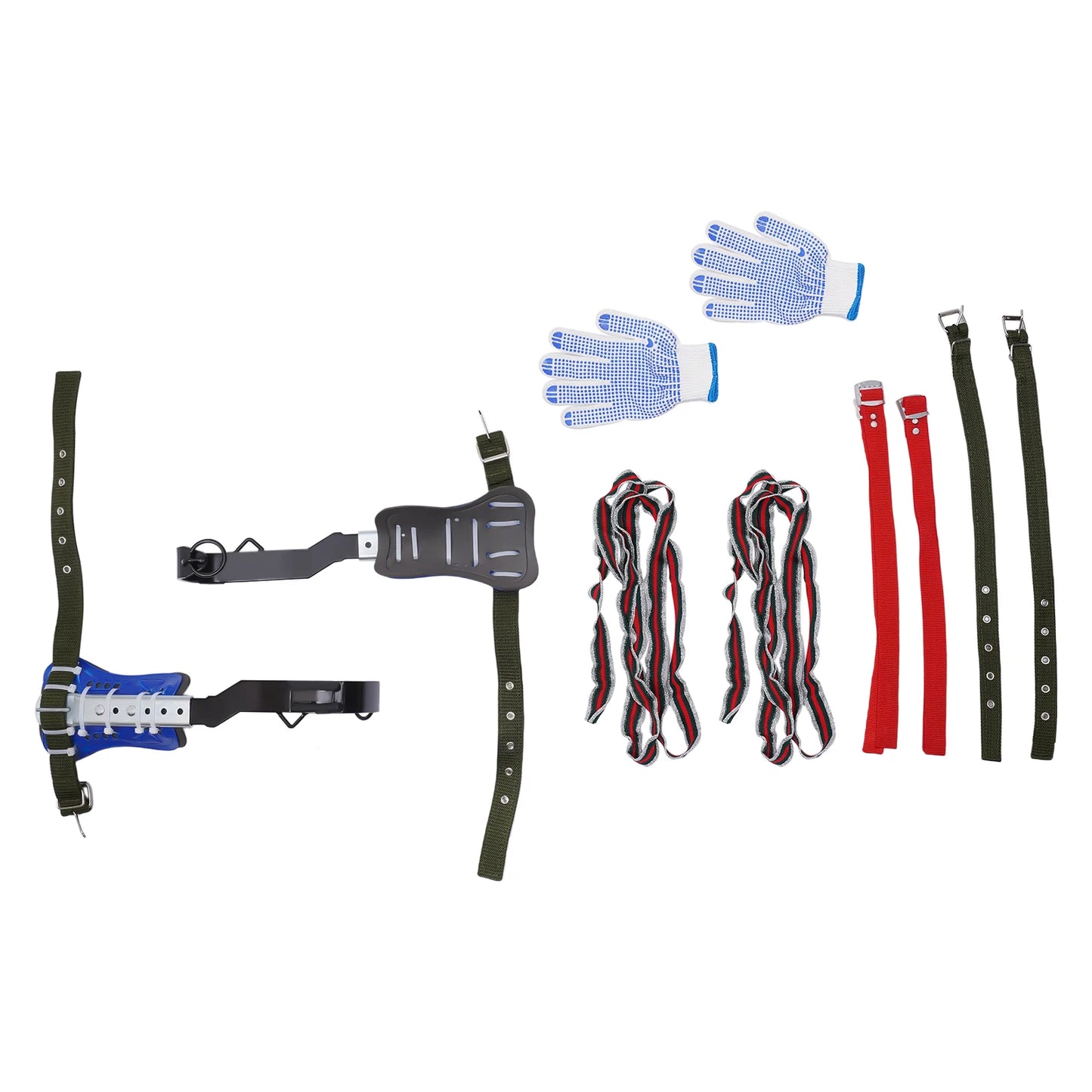 330lbs Rated Tree Climbing Equipment, Galvanized Steel Claws with Non-Slip Pedals & Adjustable Safety System for Outdoor Work