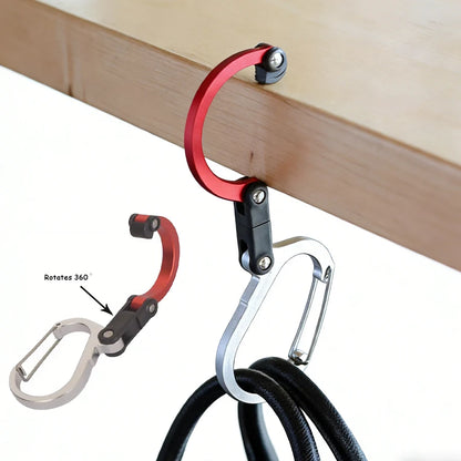 Hybrid Gear Clip - Multifunctional Hybrid Gear Clip,360 Degree Swivel Hook,Strong Buckle,Camping Hiking Backpack Outdoor