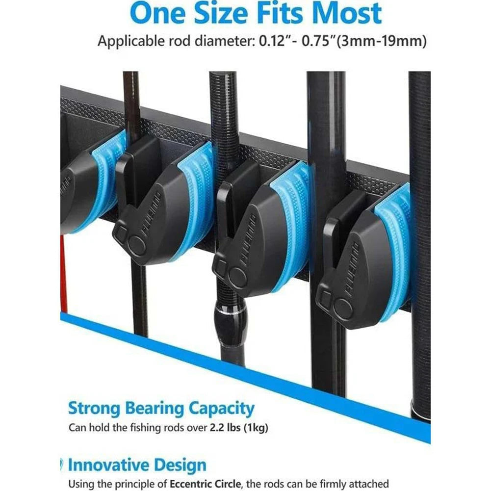 Wall Mounted Fishing Rod Holder Vertical and Horizontal