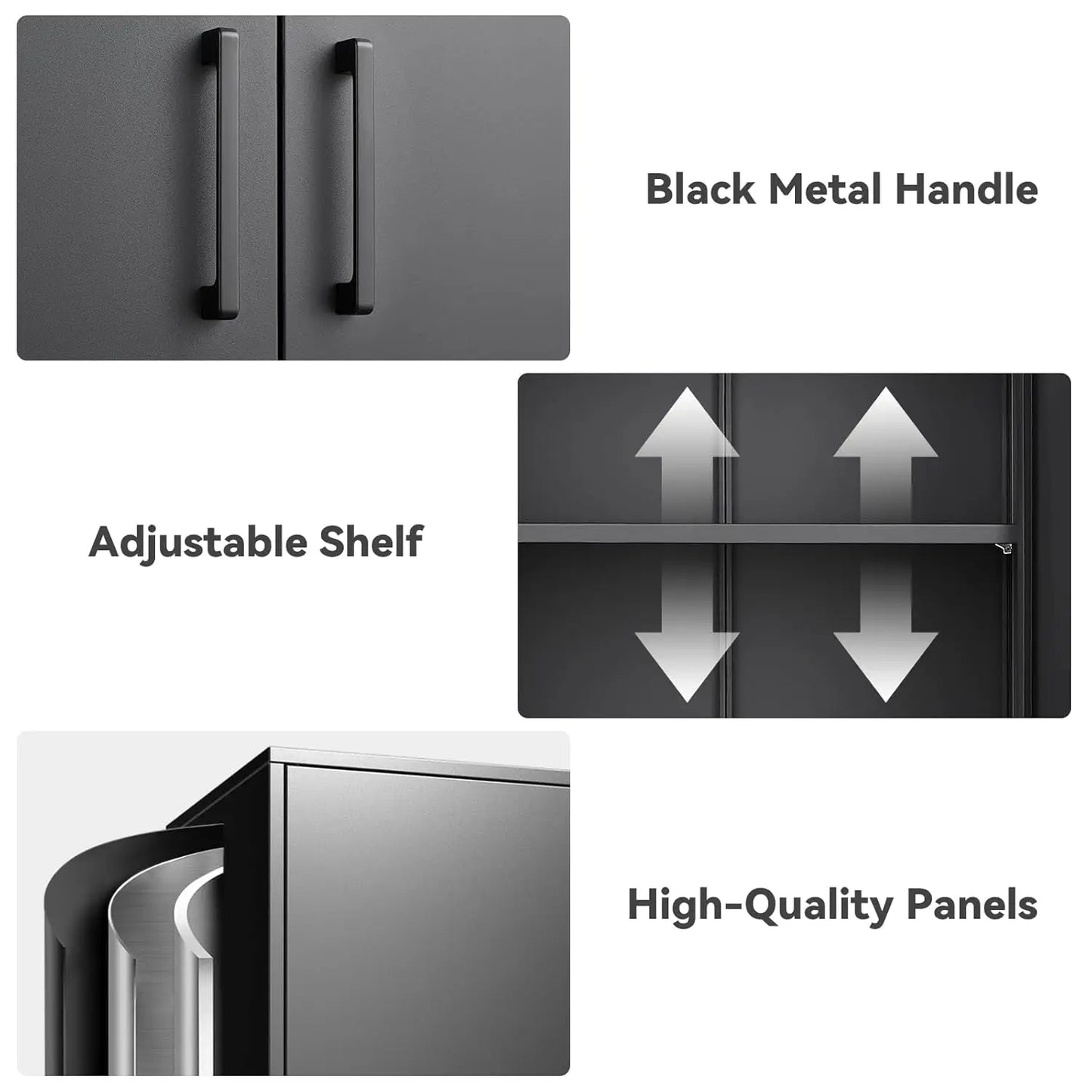 Metal Wall Cabinet,Garage Wall Cabinet with Handle,Lockable Storage Cabinets Wall Mounted with 2 Doors, Customized