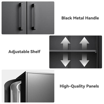 Metal Wall Cabinet,Garage Wall Cabinet with Handle,Lockable Storage Cabinets Wall Mounted with 2 Doors, Customized
