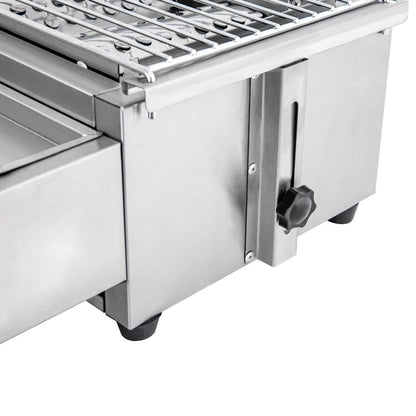 Professional 4-Burner Stainless Steel Portable Tabletop Propane/LPG Gas Grill ,Smokeless for Camping & Indoor/Outdoor BBQ