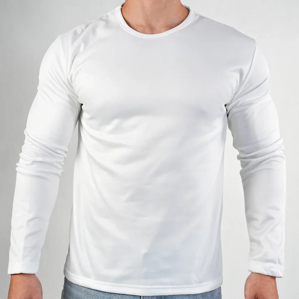 Men's Ultra Thermal Underwear Extreme Cold Weather Long-sleeved Base Layer Top Fleece Lined New Winter O-Neck Bottoming Shirts