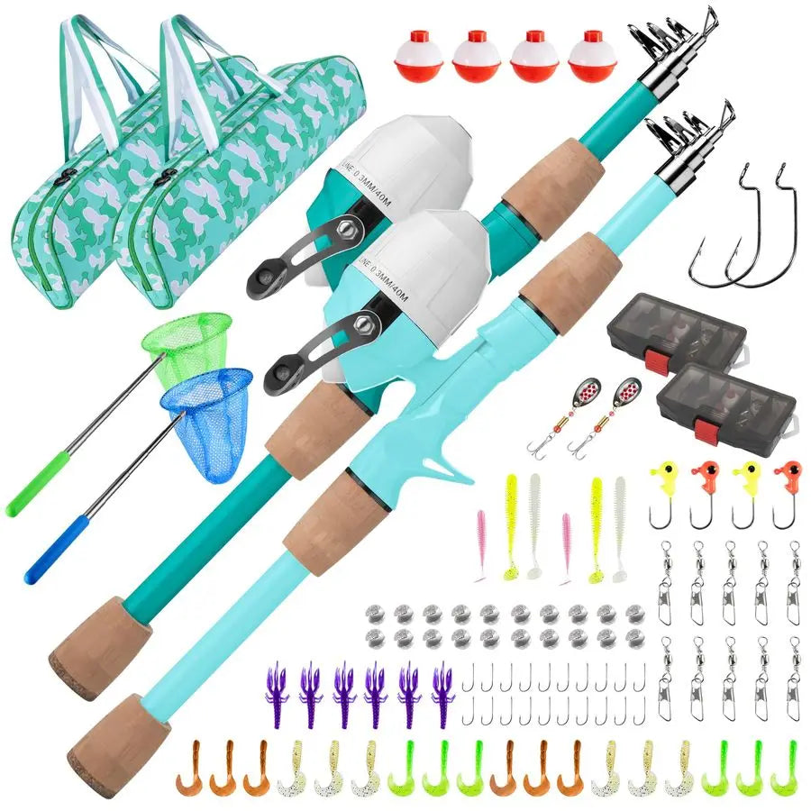 Telescopic  Fishing Poles for Boys and Girls