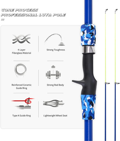 Set 2-Pack Telescopic Poles for Boys and Girls