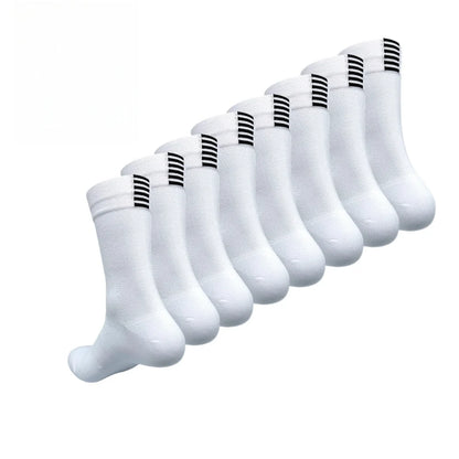 4 pairs Cycling Socks Running Quick Dry Medium Cylinder Men and Women Sports Fitness in the Tube
