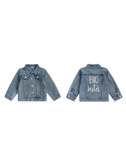 Adorable Baby Boy Blue Denim Jacket with Front Pocket Detail and Snap Button Closure Stylish Toddler Fall Outfit Coat