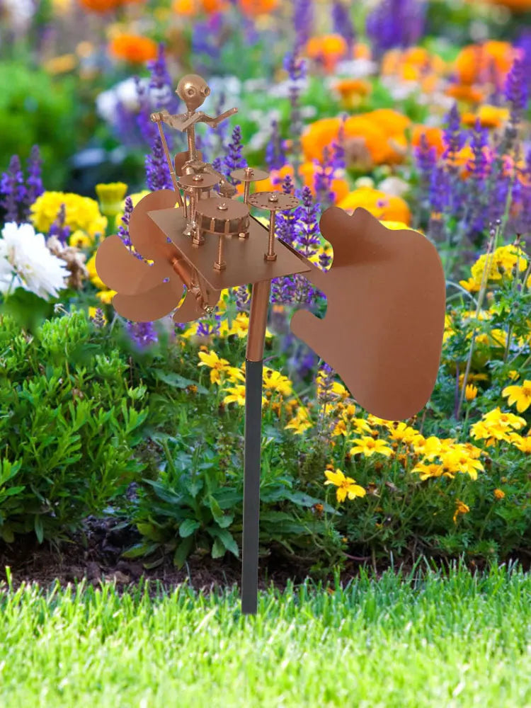 Beat The Drums with The Wind Decorative Wind Power Rock Art