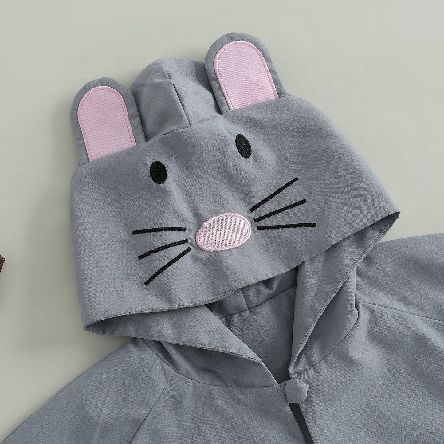 Adorable Infant Boys and Girls Halloween Cat Costume with Whiskers and Tail Hooded Kids Cat Cape and Ears