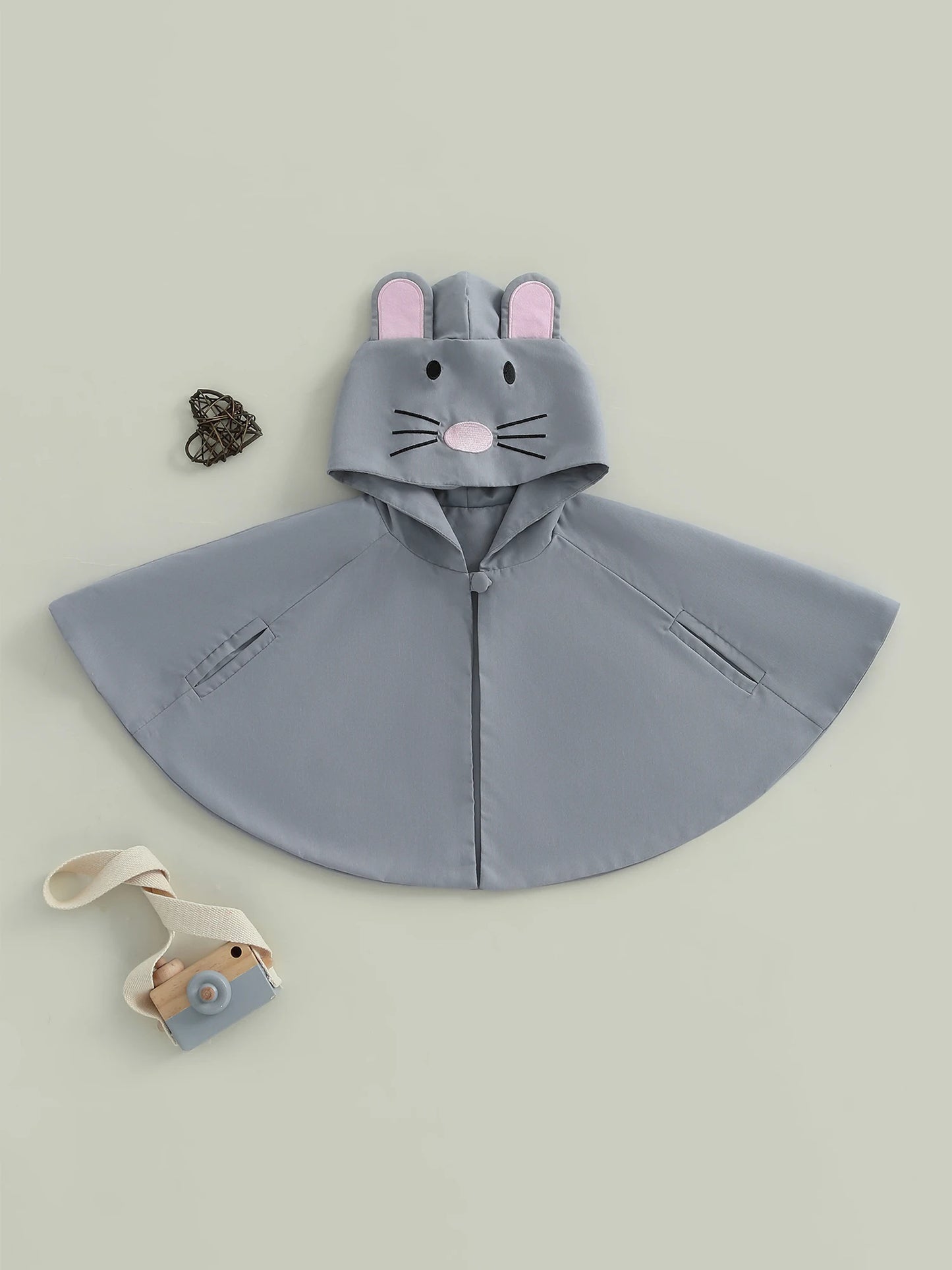 Adorable Infant Boys and Girls Halloween Cat Costume with Whiskers and Tail Hooded Kids Cat Cape and Ears