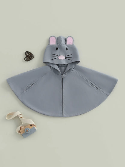 Adorable Infant Boys and Girls Halloween Cat Costume with Whiskers and Tail Hooded Kids Cat Cape and Ears