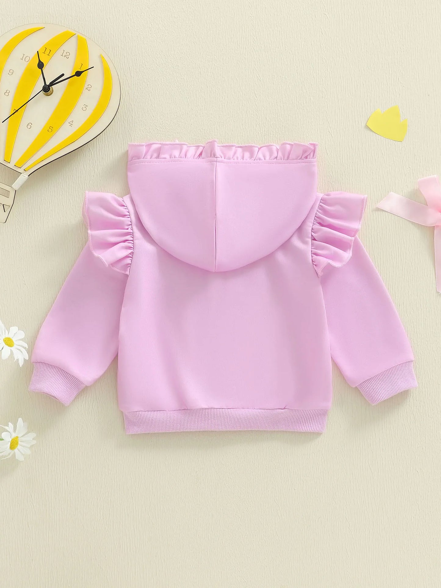 Stylish Toddler Girls Coat Chic Floral Print Long Sleeve Hooded Jacket Warm Outwear Autumn Clothing for Kids