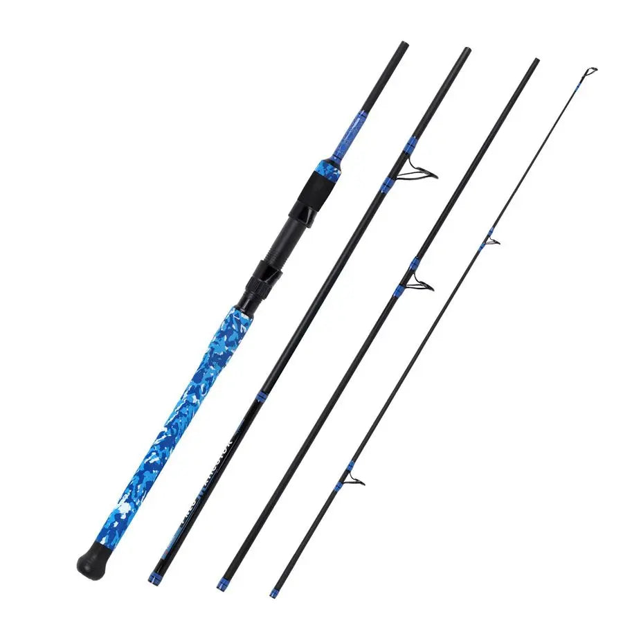 Blue Camouflage Handle,2Piece 3Piece 4Piece Carbon Fiber Fishing Rod 9ft